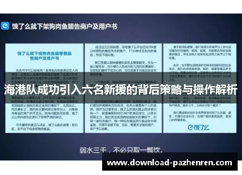 海港队成功引入六名新援的背后策略与操作解析 海港队成功引入六名新援的背后策略与操作解析